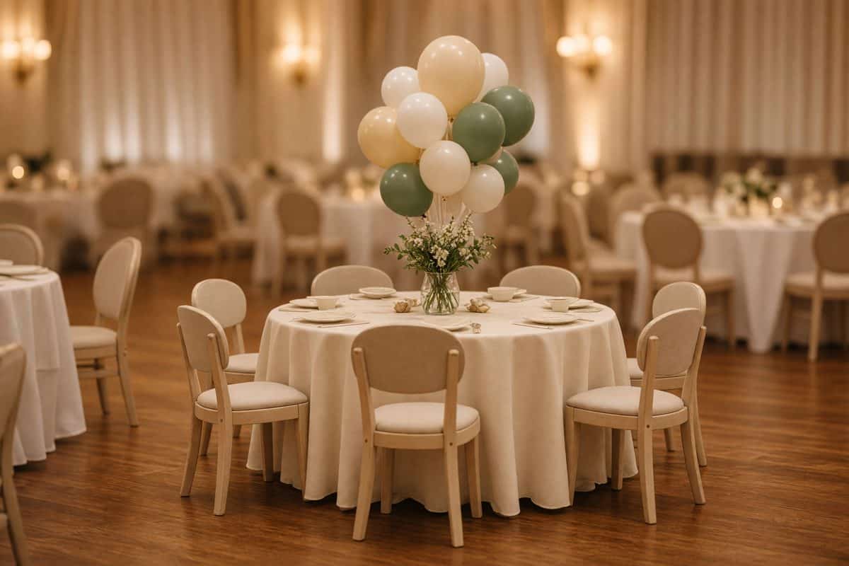 Kids table set at a Dallas wedding reception